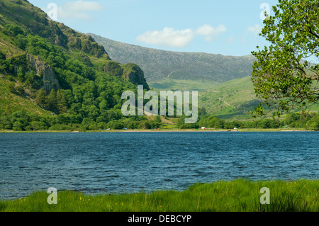 Lake Gwynant, Snowdonia, Gwynedd, Wales Stock Photo