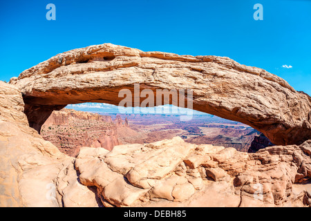 famous Mesa Arch, Canyonlands National Park, Utah , USA Stock Photo