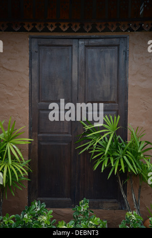 old wooden door Stock Photo