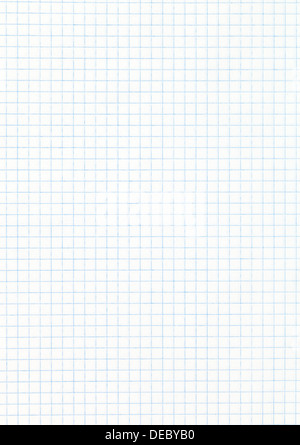 background from white squared paper page Stock Photo