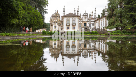 Casa de Mateus, Mateus Palace, with extensive gardens, Arroios, Vila Real District, Portugal Stock Photo