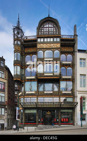 MIM Musical Instrument Museum, Art Nouveau façade, Brussels, Brussels Region, Belgium Stock Photo