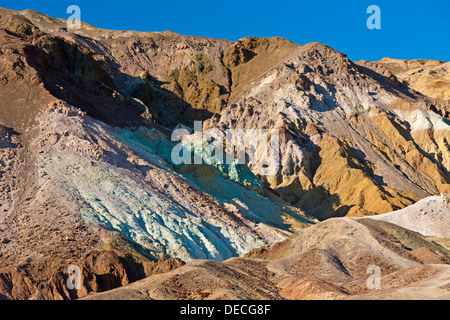 The hills of Artists Pallet, Death Valley, California, USA. JMH5394 Stock Photo