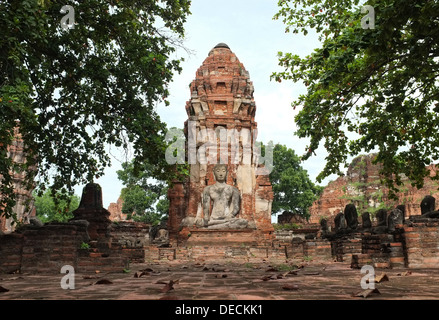 Wat Mahathat ruins, Ayutthaya Thailand Stock Photo