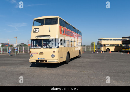 A Vintage double decker bus in Berlin Stock Photo