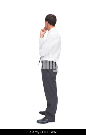 Thoughtful classy businessman looking away Stock Photo