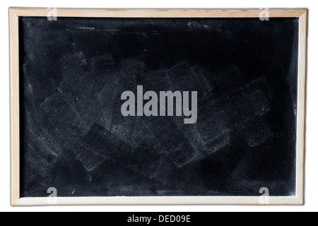 Rubbed out chalk on blackboard Stock Photo