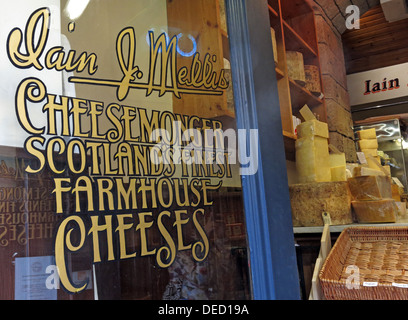 Iain Mellis Cheesemaker, Victoria St,Edinburgh,Scotland,Uk Stock Photo