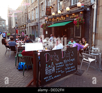 Dirty Dicks Pub Rose St Edinburgh New Town Scotland Stock Photo