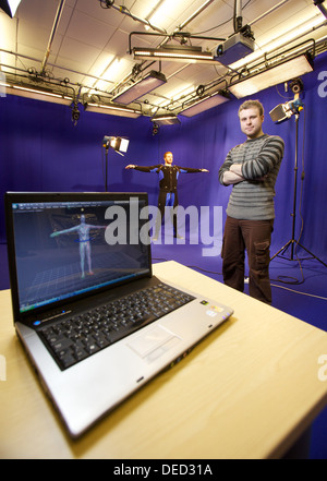 motion capture studio Stock Photo