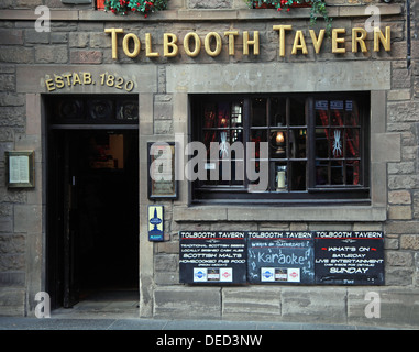 Famous Tolbooth Tavern Edinburgh Scotland Stock Photo