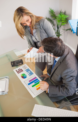 Business team discussing in an office Stock Photo