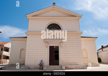 Church of Saint Joseph, Vela Luka, island of Korcula, Croatia Stock Photo