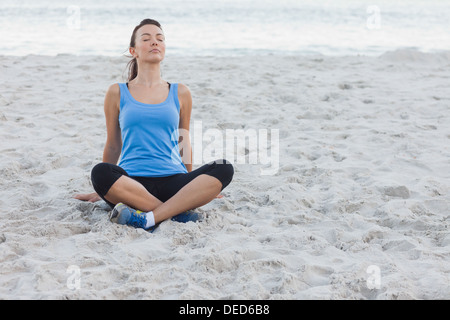 Toned woman smiling after fitness workout Stock Photo - Alamy