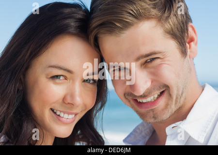Close up view of couple smiling Stock Photo