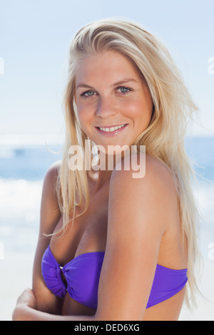 Attractive woman smiling at camera Stock Photo