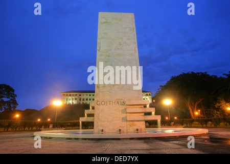 Goethals Memorial in Panama. George Washington Goethals (29 June 1858 - 21 January 1928) was a United States Army officer and ci Stock Photo