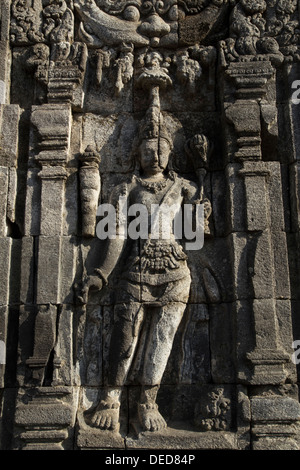 Sewu is an 8th-century Buddhist temple located in the compound of Prambanan near Yogyakarta. Stock Photo