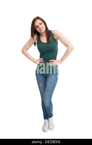 Happy young woman posing Stock Photo