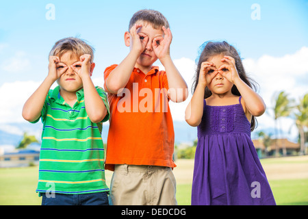 Group of Happy Kids, Friends Together After School Stock Photo