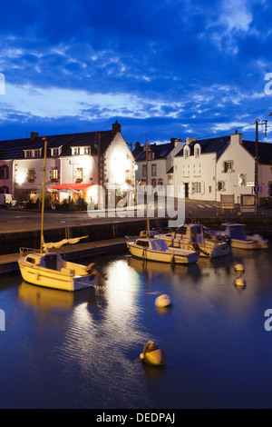 Old fishery port, Port Haliguen, Quiberon, Cote de Morbihan, Brittany, France, Europe Stock Photo