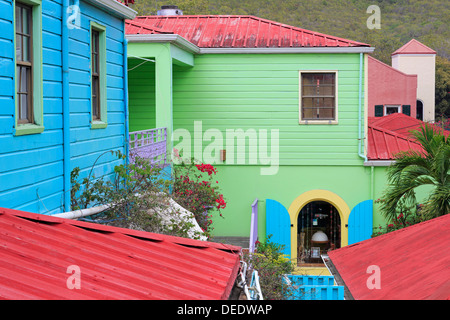 Wharfside Village in Cruz Bay, St. John, United States Virgin Islands, West Indies, Caribbean, Central America Stock Photo