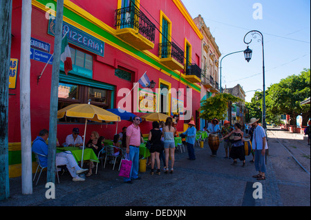 Colourful houses in La Boca neighbourhood in Buenos Aires, Argentina, South America Stock Photo