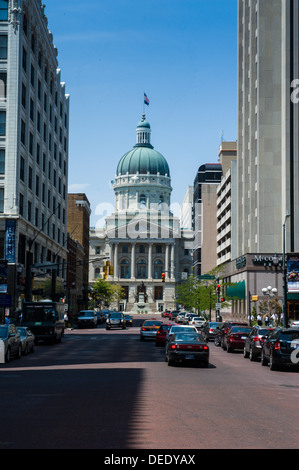 Indiana Statehouse, the State Capitol Building, Indianapolis, Indiana, United States of America, North America Stock Photo