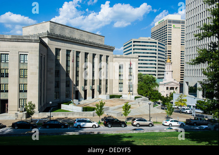 Business district of Nashville, Tennessee, United States of America, North America Stock Photo