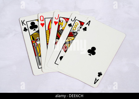 Traditional playing cards, Ace, King, Queen, Jack Stock Photo - Alamy