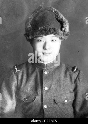 Japanese soldier in winter clothing serving in China 1930s-1940s Stock Photo
