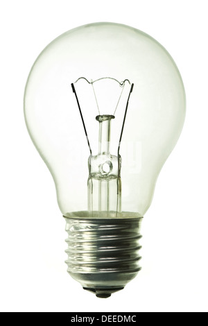 light bulb isolated on pure white background Stock Photo