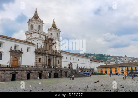 San Francisco Church and Convent, Quito, UNESCO World Heritage Site, Pichincha Province, Ecuador, South America Stock Photo