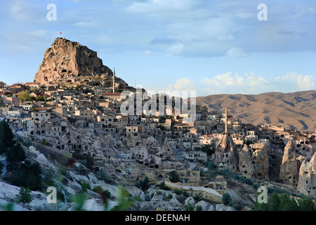 Uchisar village in Cappadocia - Turkey Stock Photo