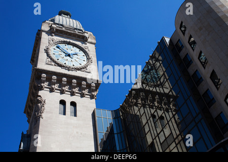 The Clock Tower at Gare de Lyon Paris France Stock Photo