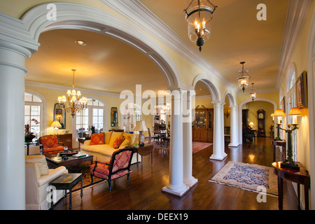 Luxury Home Interior in Nashville Tennessee, USA Stock Photo