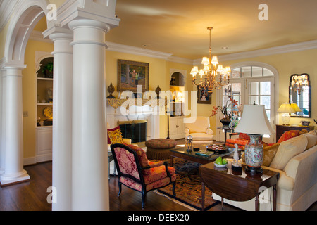 Luxury Home Interior in Nashville Tennessee, USA Stock Photo