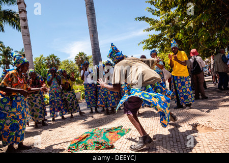 Africa, Angola, Benguela. Group dancing in traditional dress Stock ...