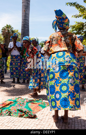 Africa, Angola, Benguela. Women dancing in traditional dress Stock ...