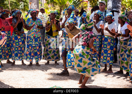 Africa, Angola, Benguela. Women dancing in traditional dress Stock ...