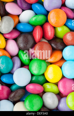 Colourful Sweets, Smarties, M&M's Stock Photo