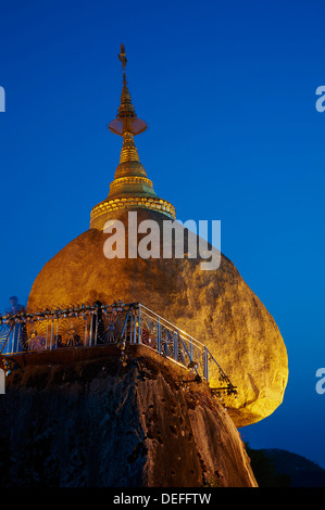 Kyaiktiyo Golden Rock, Mon State, Myanmar (Burma), Asia Stock Photo