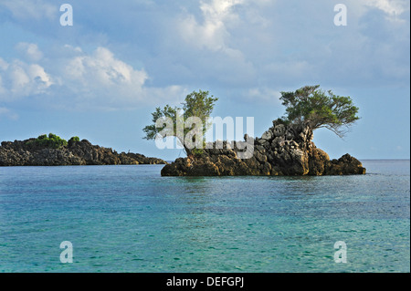 Small rocky island, Raja Ampat, West Papua, Indonesia Stock Photo