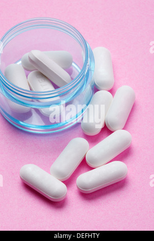 Pills in pillbox,close-up Stock Photo