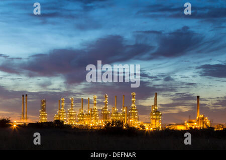 Conoco Phillips oil and gas terminal at Seal Sands, Teesmouth, near Middlesbrough, north east England. UK Stock Photo