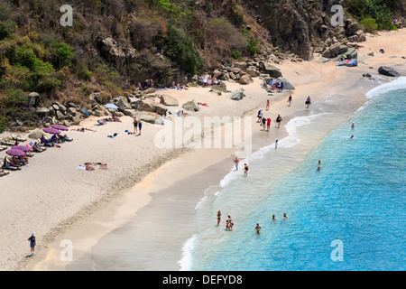 Shell Beach in Gustavia, St. Barthelemy (St. Barts), Leeward Islands, West Indies, Caribbean, Central America Stock Photo