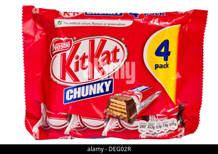 Multi Pack Of Nestle Chunky Kit Kat Kit Kats Kitkat Kitkats Stock Photo Alamy