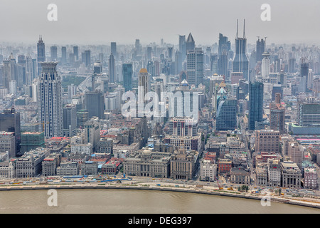 Shanghai is the largest city by population in the People's Republic of China Stock Photo
