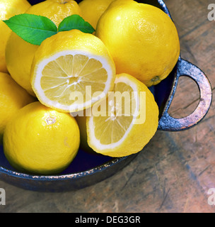 Fresh lemons shoot in studio Stock Photo