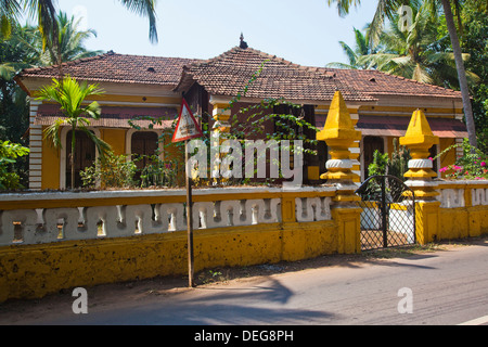 Facade of a house, Siolim, North Goa, Goa, India Stock Photo - Alamy